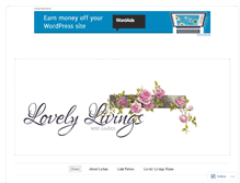 Tablet Screenshot of lovelylivings.com